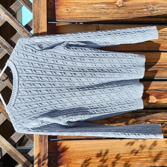 ⭐️Karen Scott Grey Cable Knit Sweater - Picture 6 of 7
